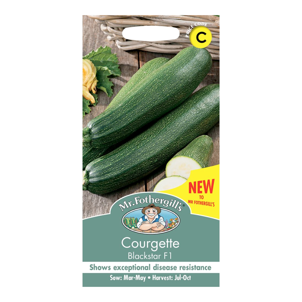 Mr Fothergill's - Courgette Blackstar F1  Vegetable Seeds